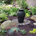 Completed Pond-less Urn Water Feature