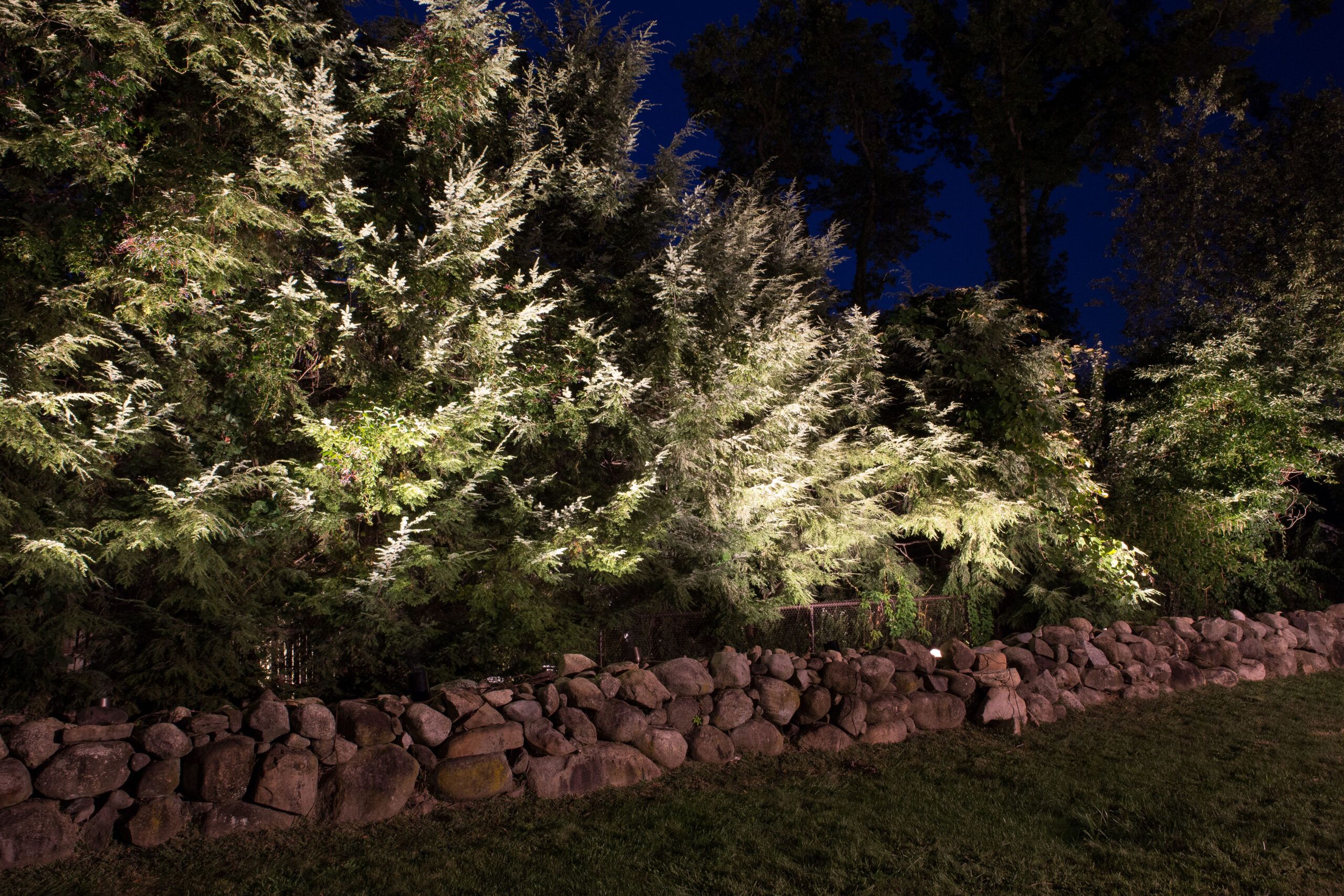 garden landscape lighting by Horizon Landscape