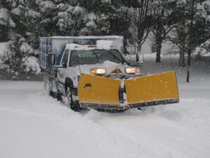 snow removal truck from Horizon Landscape