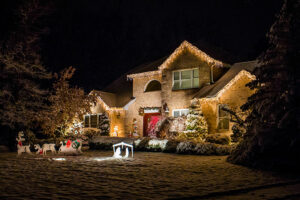 holiday lighting and decoration by Horizon Landscape